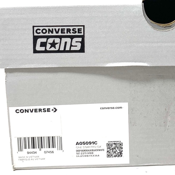 Converse One Star Pro OX Shoes Low Men's Sneakers Skate Suede Bordeaux A05091C - Picture 10 of 11